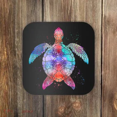 Mandala Sea Turtle Coaster