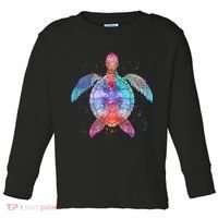 Mandala Sea Turtle Toddler Long Sleeve Shirt thumb 0