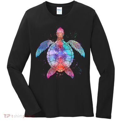 Mandala Sea Turtle Women's Long Sleeve Shirt