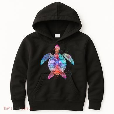 Mandala Sea Turtle Kids Hoodie