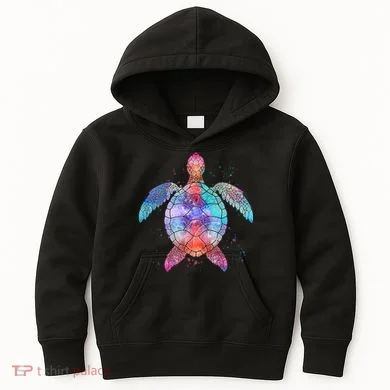 Mandala Sea Turtle Kids Hoodie