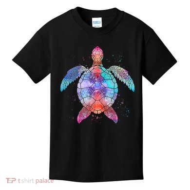 Mandala Sea Turtle Kids T-Shirt