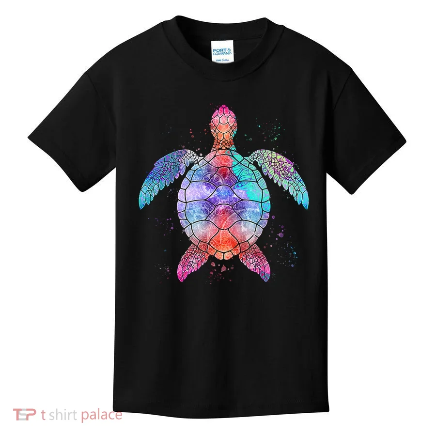 Mandala Sea Turtle Kids T-Shirt