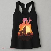 Mando Sunset Illustration Cool Graphic Women's Tank Top thumb 3