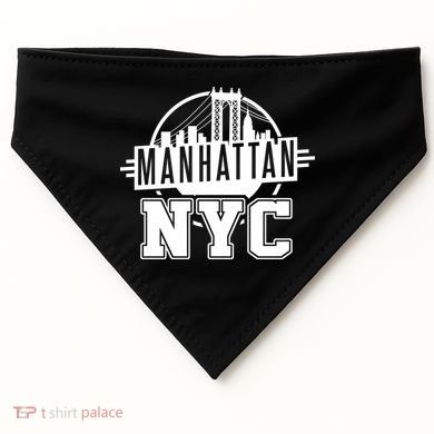 Manhattan NYC USA-Made Doggie Bandana