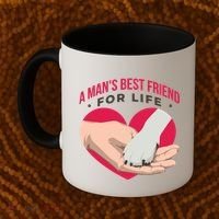 Man's Best Friend For Life Dog Coffee Mug thumb 2