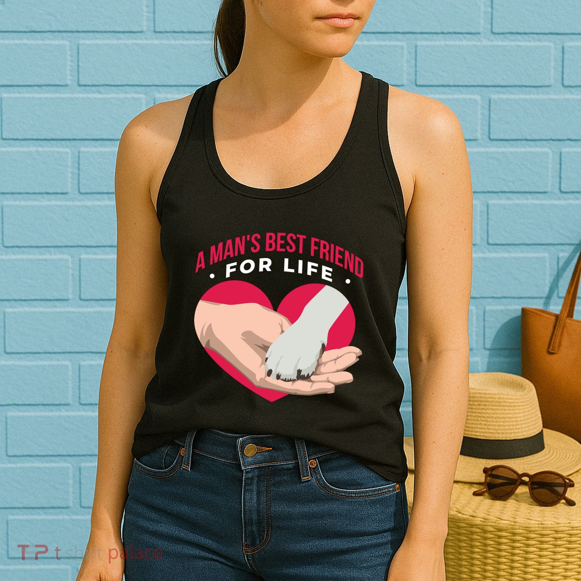 Man's Best Friend For Life Dog Women's Tank Top