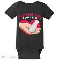 Man's Best Friend For Life Dog Baby Bodysuit thumb 0