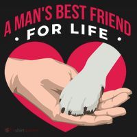 Man's Best Friend For Life Dog Baby Bodysuit thumb 2
