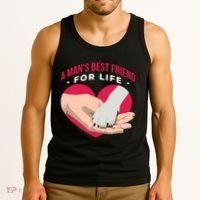 Man's Best Friend For Life Dog Tank Top thumb 3