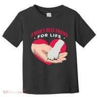 Man's Best Friend For Life Dog Toddler T-Shirt thumb 0