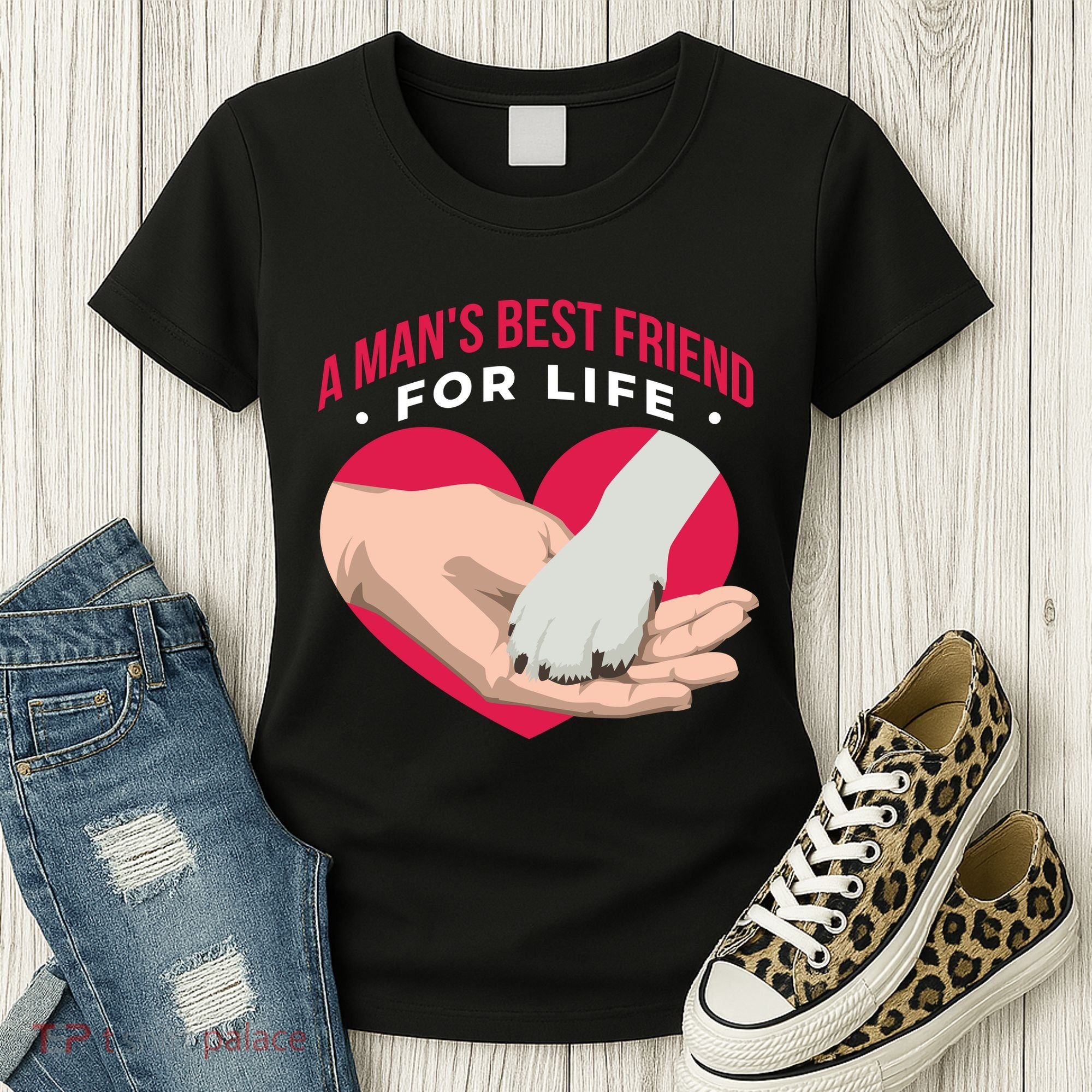 Man's Best Friend For Life Dog Women's T-Shirt