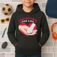 Man's Best Friend For Life Dog Kids Hoodie thumb 2