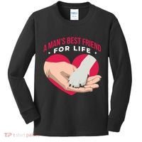 Man's Best Friend For Life Dog Kids Long Sleeve Shirt thumb 0