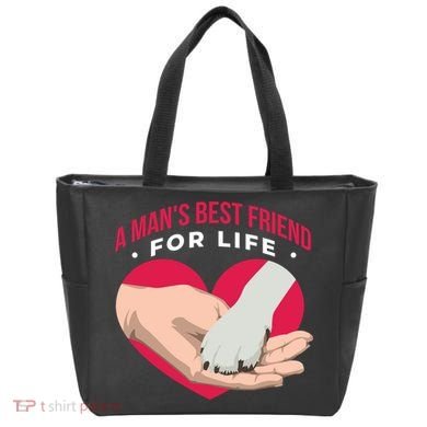 Man's Best Friend For Life Dog Tote Bag