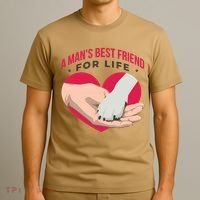 Man's Best Friend For Life Dog T-Shirt thumb 3