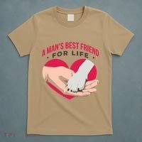 Man's Best Friend For Life Dog T-Shirt thumb 5