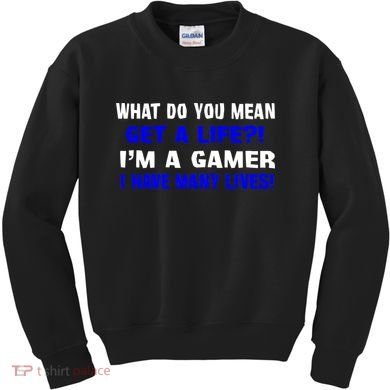 Many Lives Gamer Kids Sweatshirt