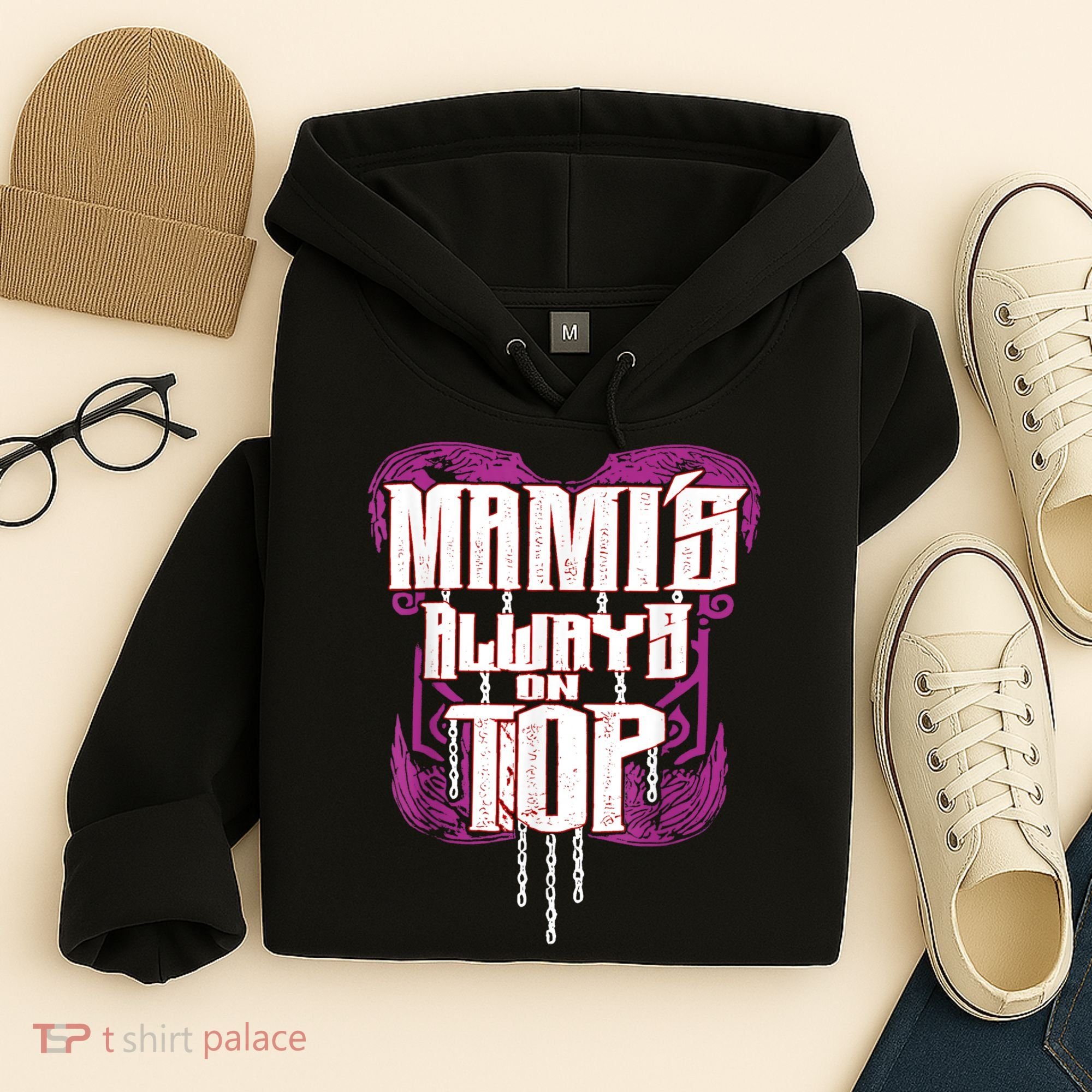 Mami’S Always On Top Funny Mom Hoodie