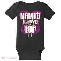 Mami’S Always On Top Funny Mom Baby Bodysuit thumb 0
