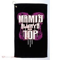 Mami’S Always On Top Funny Mom Golf Towel thumb 0