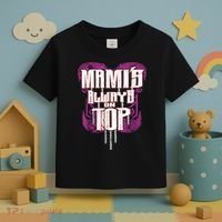 Mami’S Always On Top Funny Mom Toddler T-Shirt thumb 3