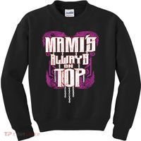 Mami’S Always On Top Funny Mom Kids Sweatshirt thumb 0