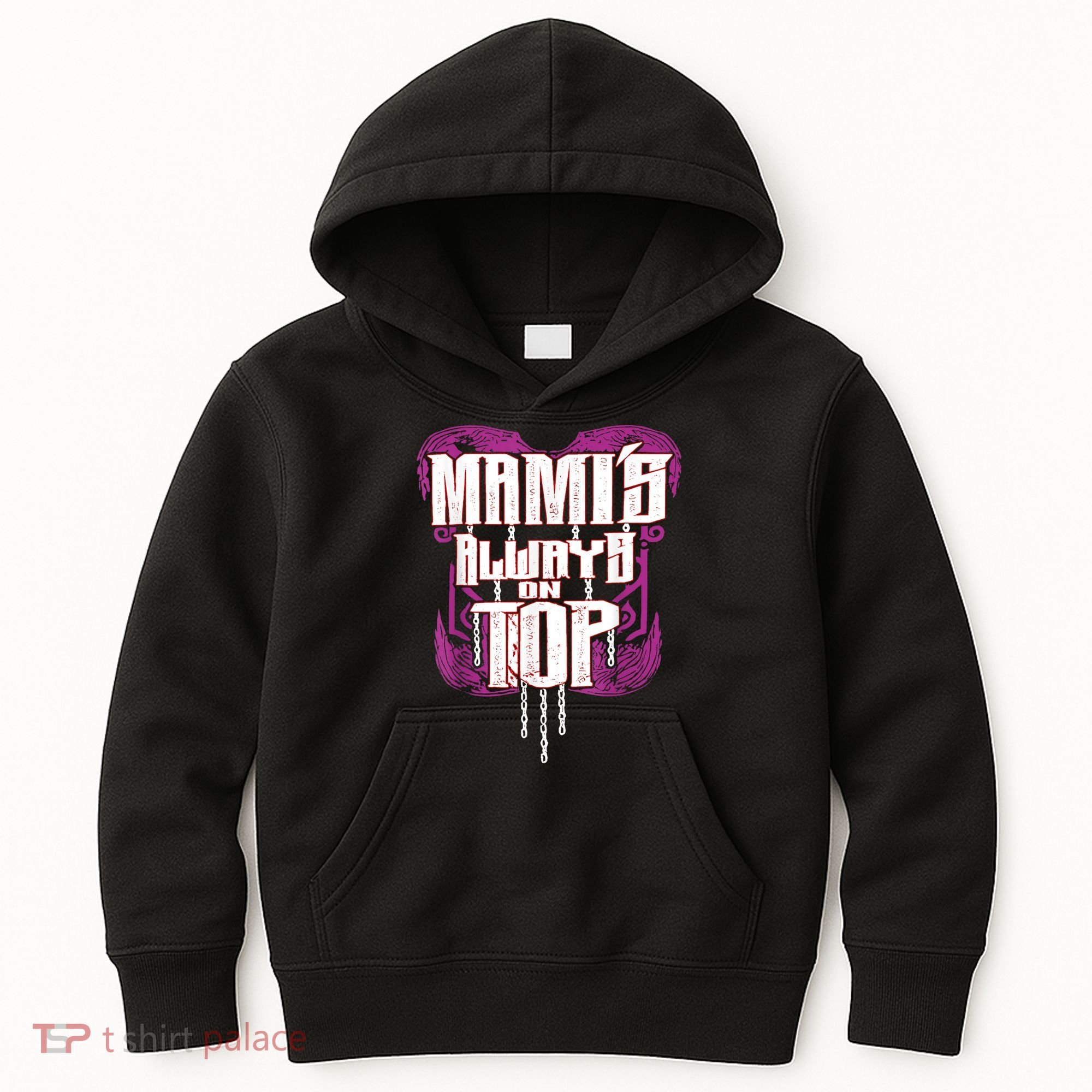 Mami’S Always On Top Funny Mom Kids Hoodie