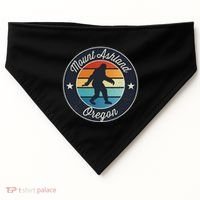 Mount Ashland Oregon Or Sasquatch Souvenir Graphic USA-Made Doggie Bandana thumb 0
