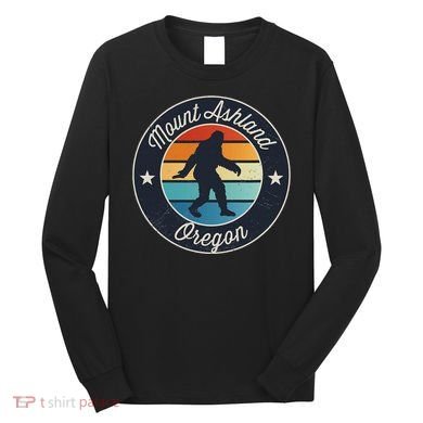 Mount Ashland Oregon Or Sasquatch Souvenir Graphic Long Sleeve Shirt