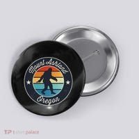 Mount Ashland Oregon Or Sasquatch Souvenir Graphic Button thumb 0