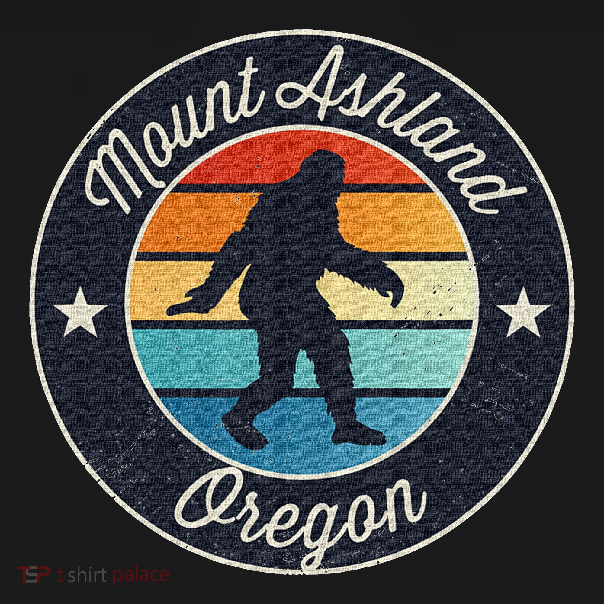 Mount Ashland Oregon Or Sasquatch Souvenir Graphic Coaster