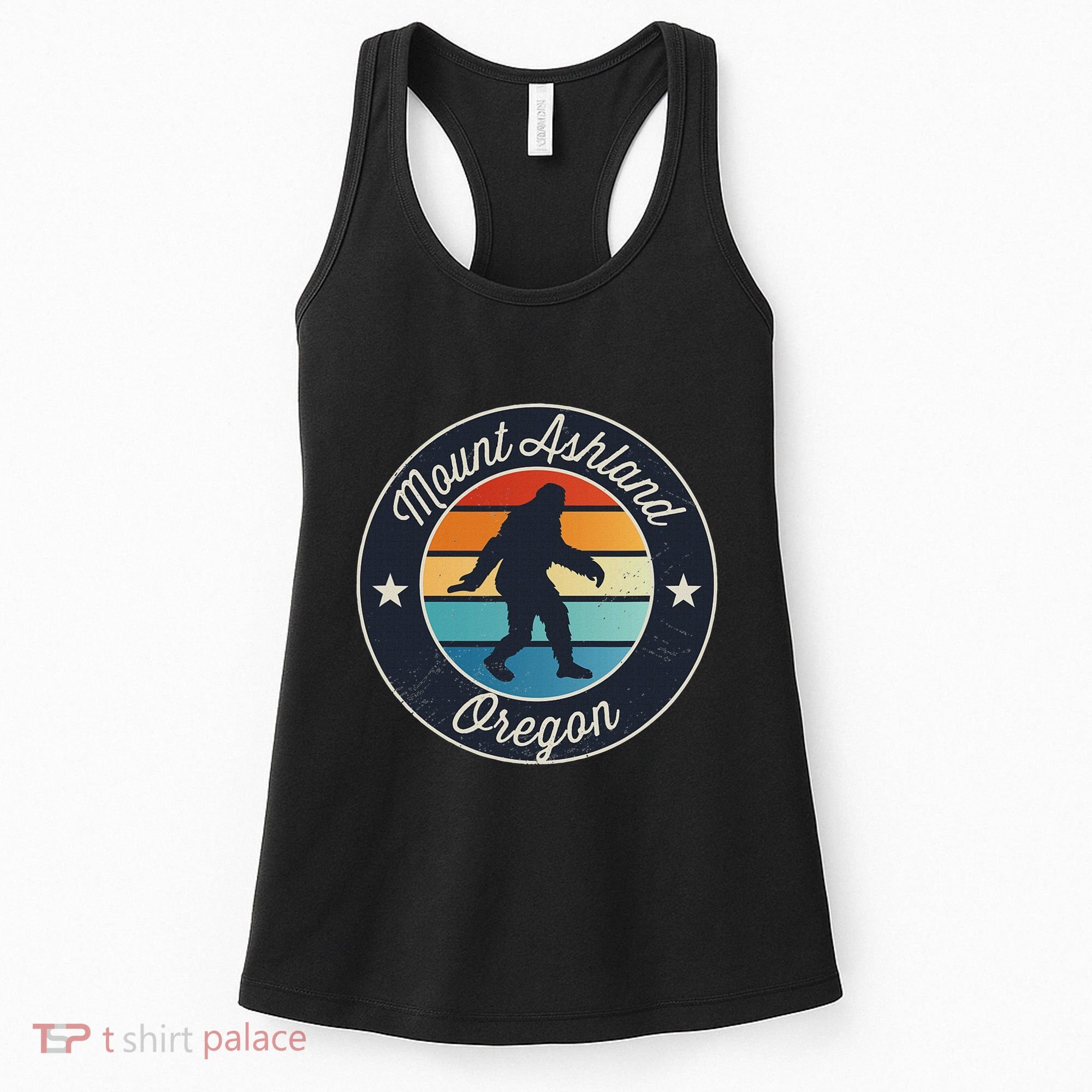 Mount Ashland Oregon Or Sasquatch Souvenir Graphic Women's Tank Top