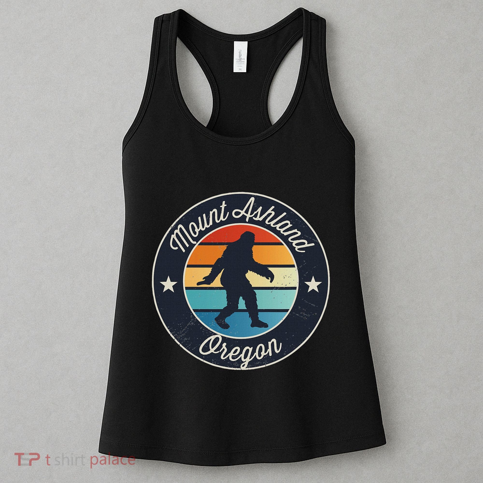 Mount Ashland Oregon Or Sasquatch Souvenir Graphic Women's Tank Top