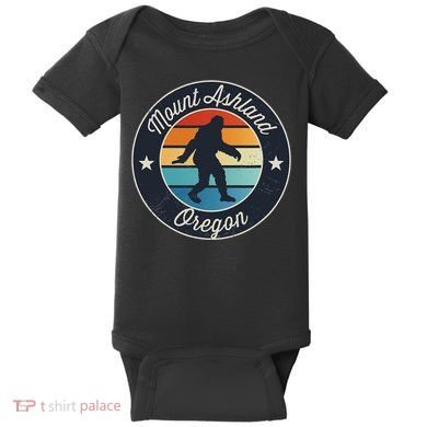 Mount Ashland Oregon Or Sasquatch Souvenir Graphic Baby Bodysuit