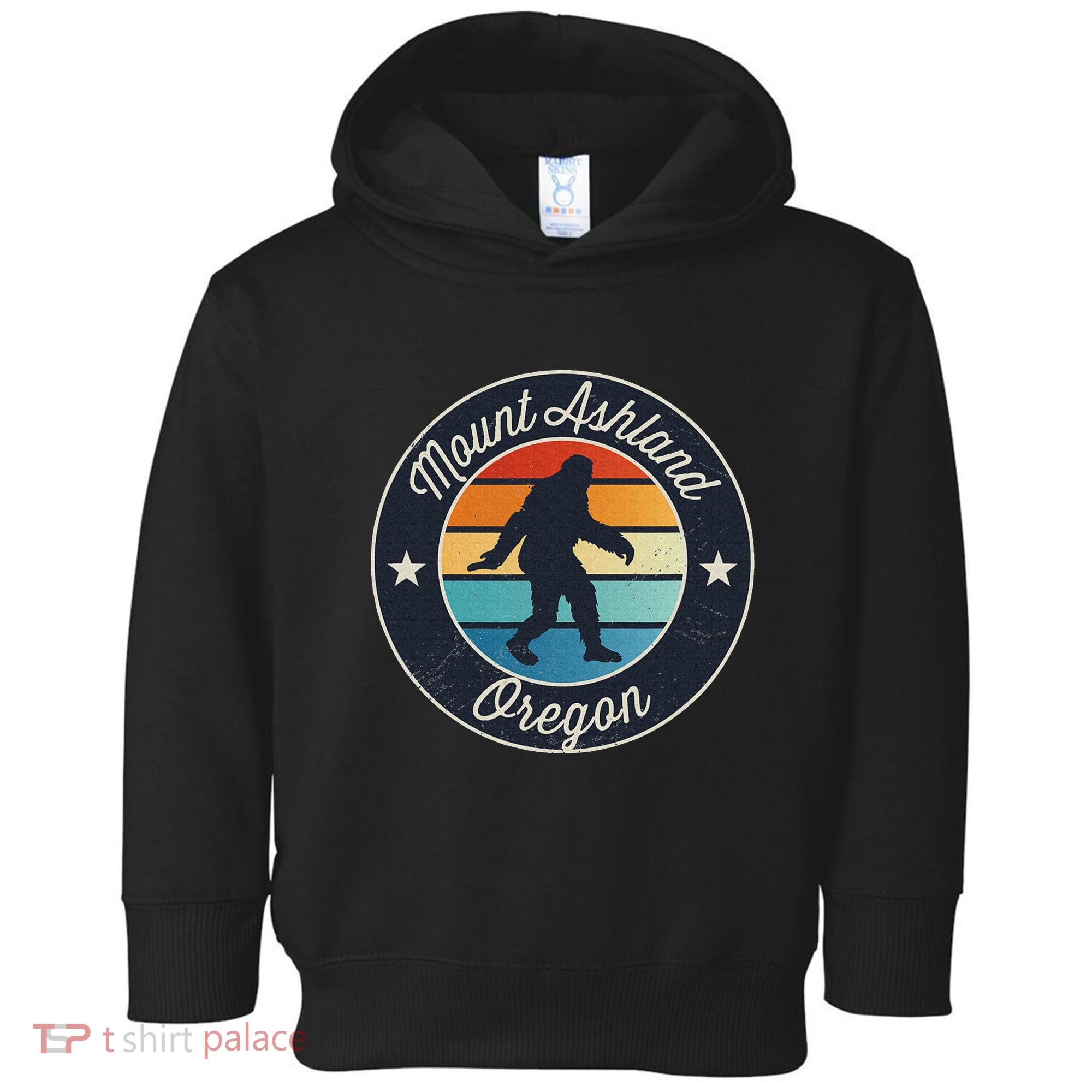 Mount Ashland Oregon Or Sasquatch Souvenir Graphic Toddler Hoodie
