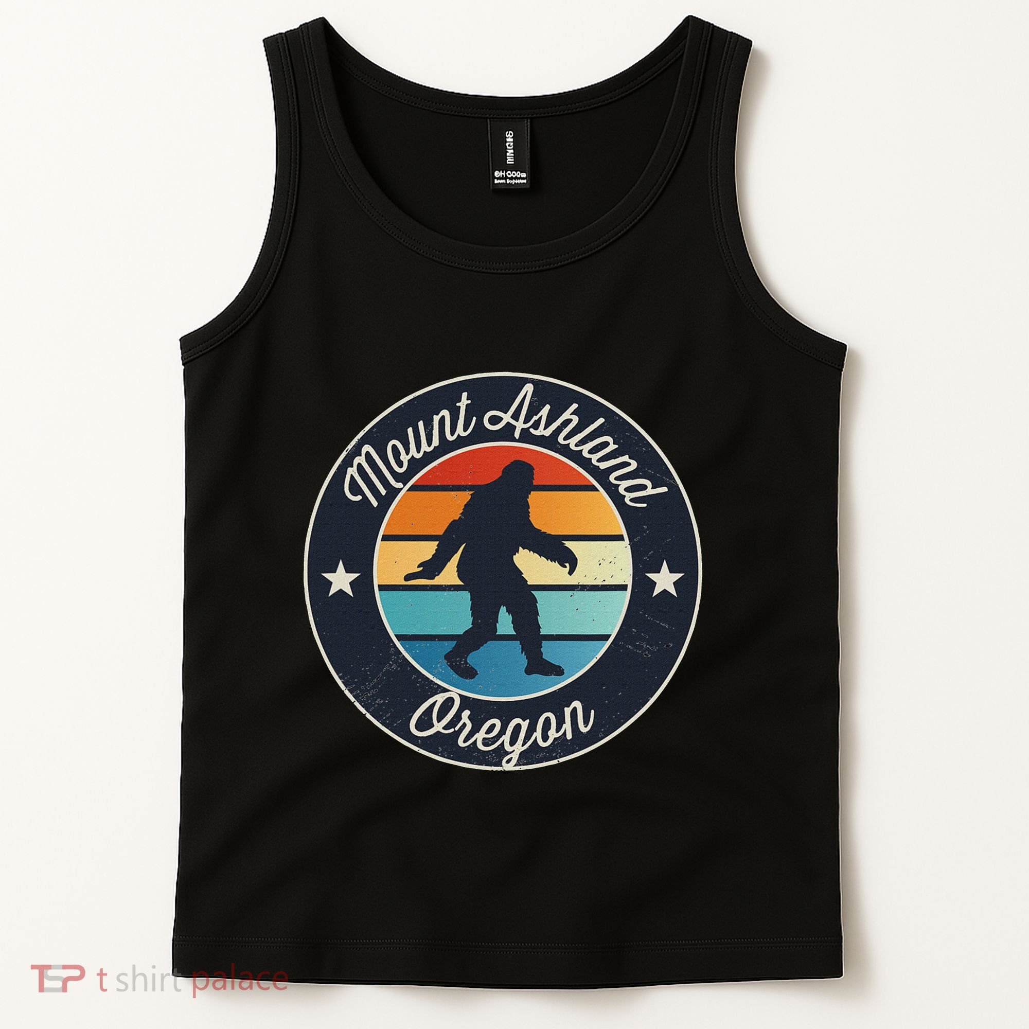 Mount Ashland Oregon Or Sasquatch Souvenir Graphic Tank Top