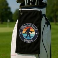 Mount Ashland Oregon Or Sasquatch Souvenir Graphic Golf Towel thumb 2
