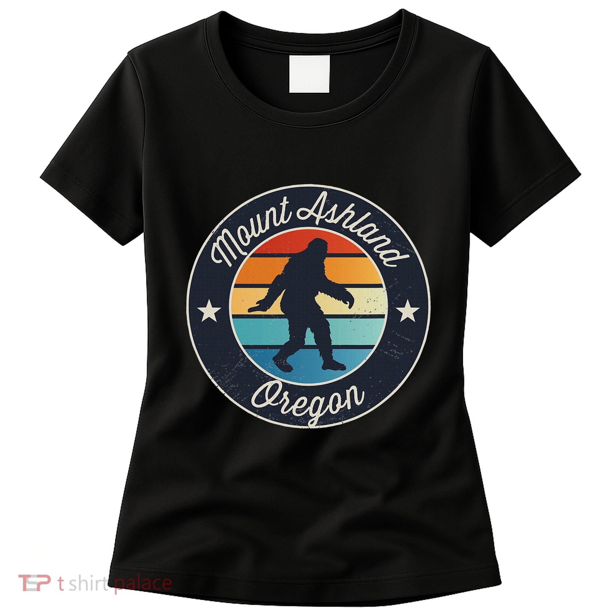 Mount Ashland Oregon Or Sasquatch Souvenir Graphic Women's T-Shirt