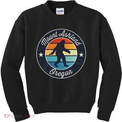 Mount Ashland Oregon Or Sasquatch Souvenir Graphic Kids Sweatshirt