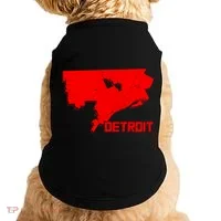 Map Of Detroit City Doggie Tank thumb 0