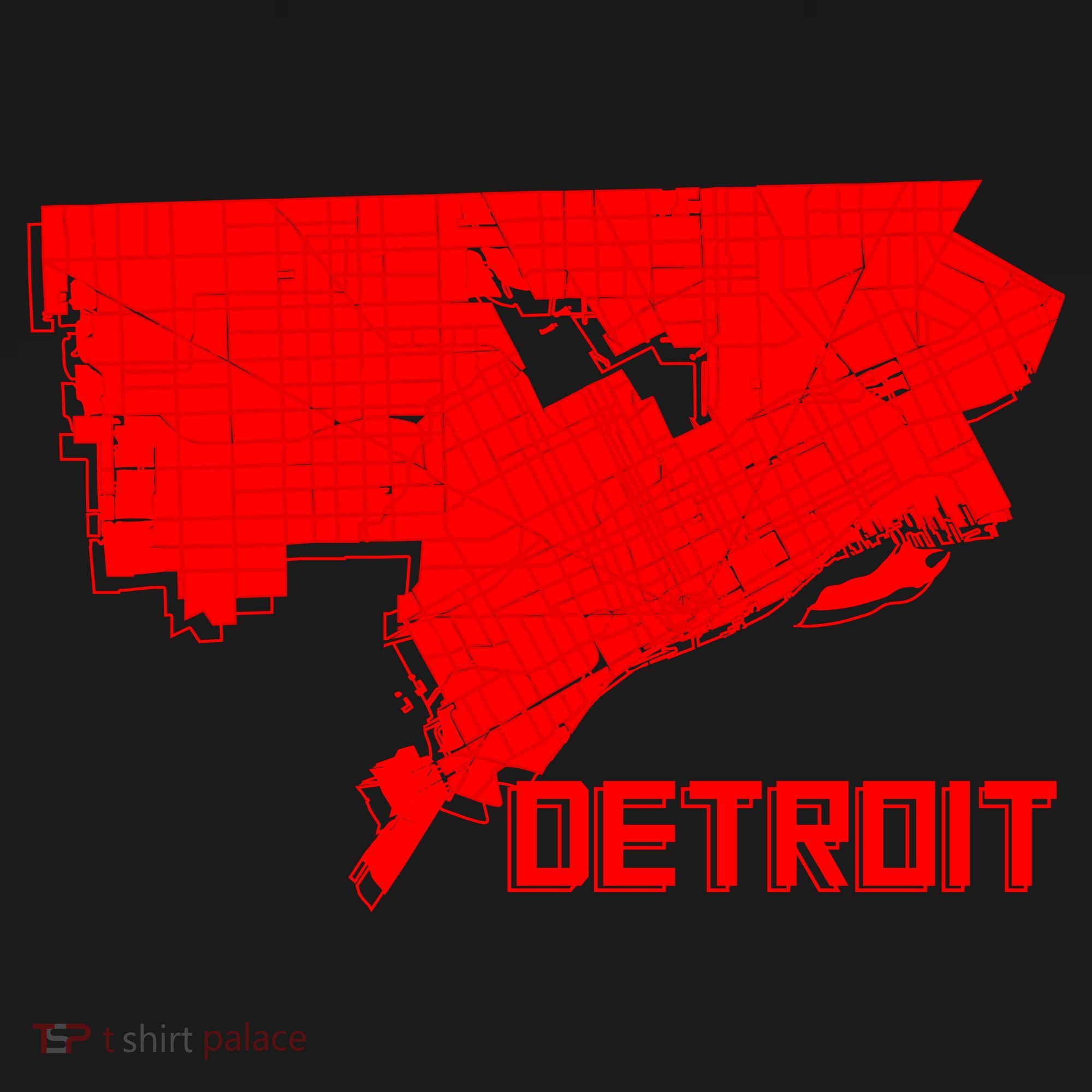 Map Of Detroit City Bucket Hat
