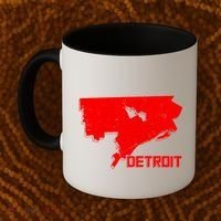 Map Of Detroit City Coffee Mug thumb 2