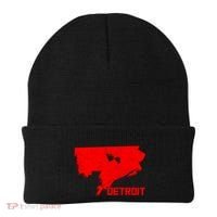 Map Of Detroit City Beanie thumb 0