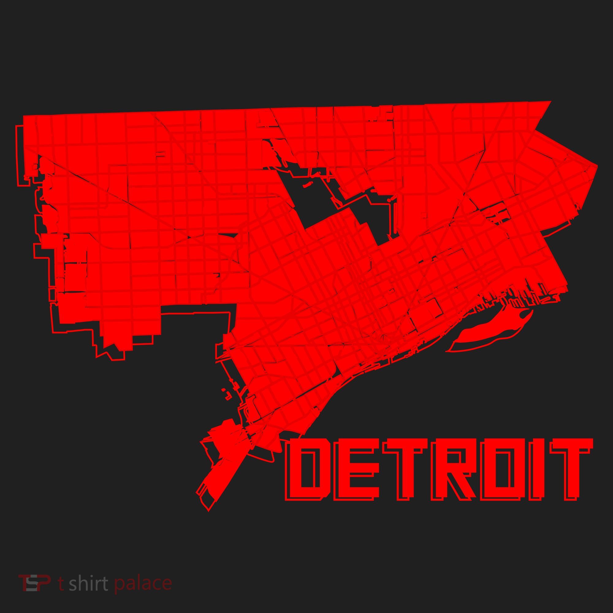 Map Of Detroit City Beanie