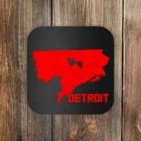 Map Of Detroit City Coaster thumb 0