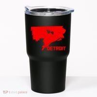 Map Of Detroit City Tumbler thumb 0