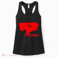 Map Of Detroit City Women's Tank Top thumb 0