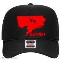 Map Of Detroit City Hat thumb 0