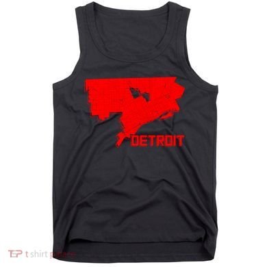 Map Of Detroit City Tank Top